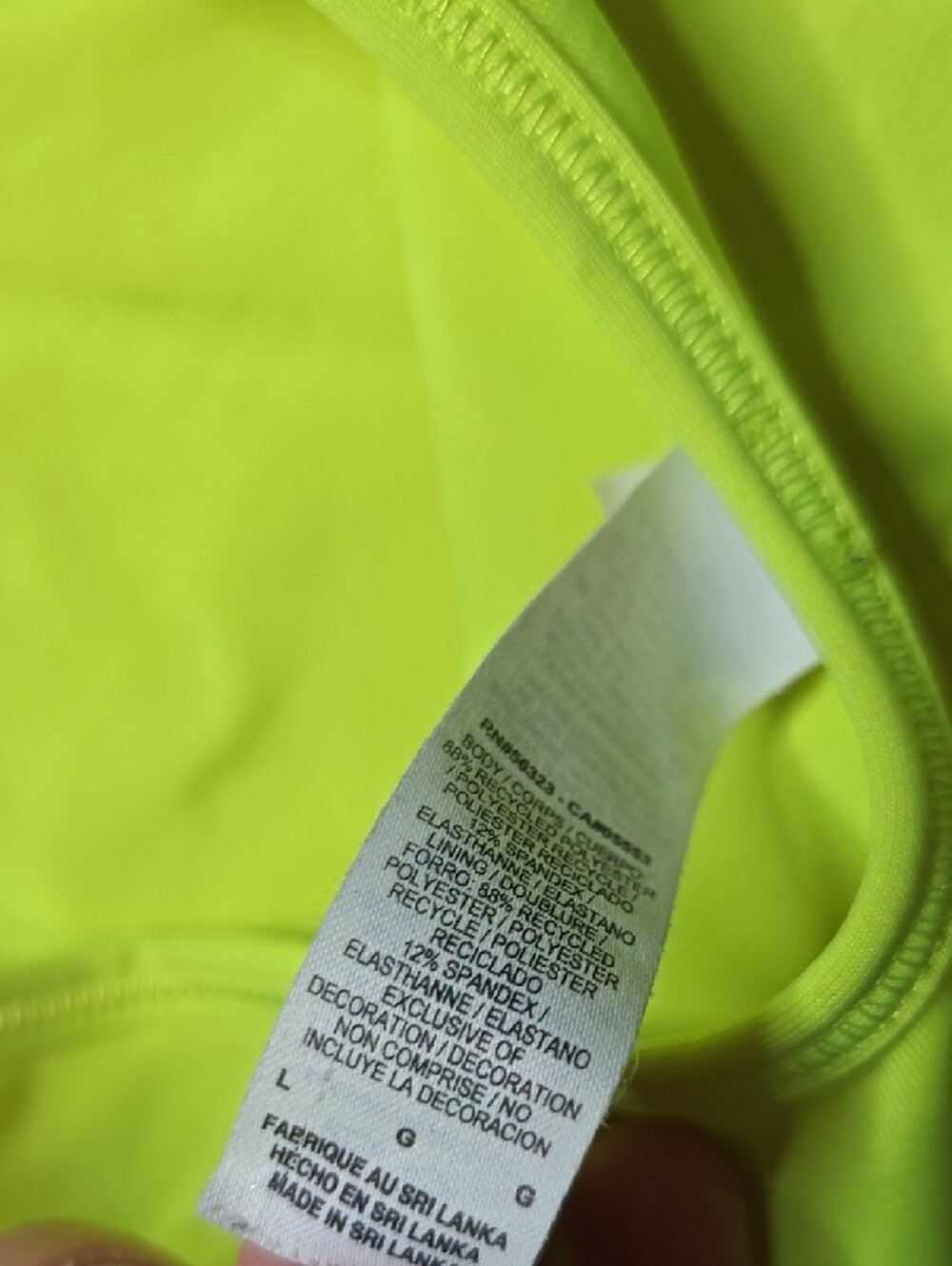 Nike Neon Racerback Dri-FIT Sports Bra - Picture 4 of 4